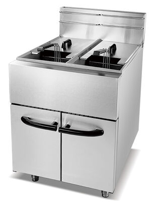 High Quality Two Tank Commercial Chicken Fryer Deep Fryer Set Factory Direct Sale Electric Deep Fryer