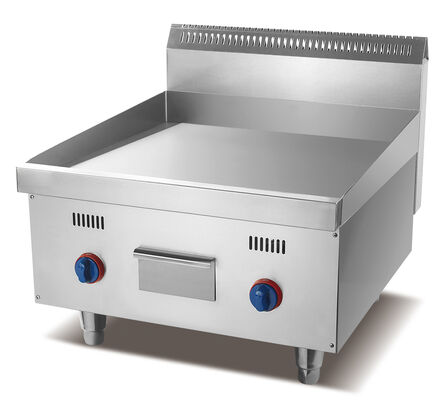 Stainless Steel Commercial Electric Griddle 220V 5.4KW Counter Top Flat Cooking Equipment