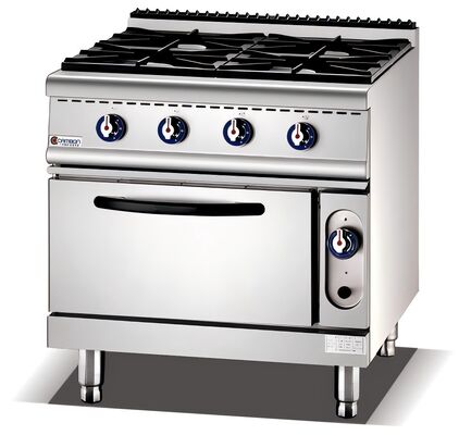 Freestanding Gas Stove with 25.8KW Power and Stainless Steel Body for Uniform Heating
