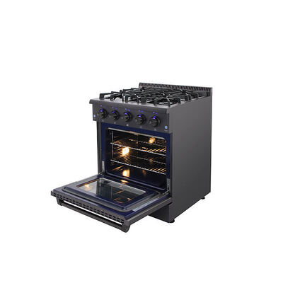 36 Inch Stainless Steel Convection Oven Electric & Gas Combo Range for Home & RV Use