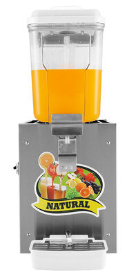 Commercial Single Tank Cold Juice Dispenser 12L Stainless Steel Refrigerated Beverage Dispenser For Hotel Buffet Cafe Restaurant