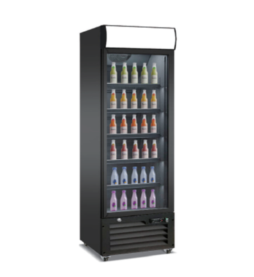 Commercial Upright Display Refrigerator with LED Light Box<br/>Frost‑Free Bottom‑Mounted Chiller for Retail & Convenience Store