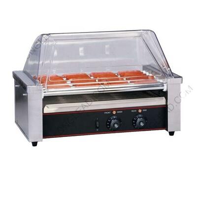 Fast Food Equipment CE RoHS Approved Stainless Steel Hot Dog Roller Grill Machine, Electric Gas Rotating Sausage Cooker for Snack Bar