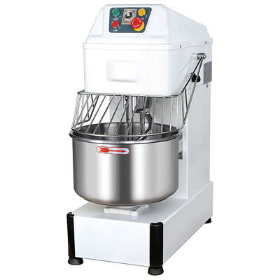 Heavy Duty Commercial Spiral Dough Mixer Double Speed Flour Mixing Machine Low Noise Stable Operation with Protective Cover for Bakery Pizzeria Food Processing