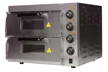 Electric Pizza Oven Stone Base Double Deck Pizza Oven Commercial Pizza Equipment
