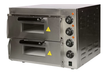 Electric Pizza Oven Stone Base Double Deck Pizza Oven Commercial Pizza Equipment