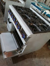 Industrial Kitchen Cooking Equipment 6 Burner Freestanding Gas Stove With Oven