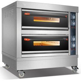 2 Deck 4 Pan Baker Electric Oven Commercial Electric Bread Oven Frees Tanding