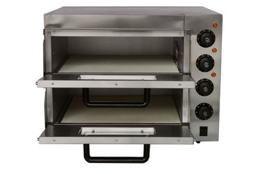 Stainless Steel Commercial Pizza Oven Electrical Stone Base Bakerstone Machine