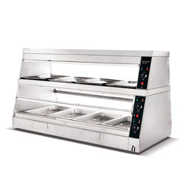 Hot Food Cases Restaurant Cooking Equipment Food Warmer Display Cabinet