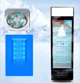465L Glass Door Beverage Display Cooler Upright Supermarket Refrigerated Showcase