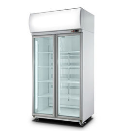 Upright Showcase Industrial Refriger Glass Door Beverage Cooler Drinks Fridge