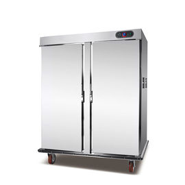 Mobile Large Commercial Food Warmer Cabinet With Wheels Stainless Steel