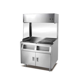 Fast Food Restaurant Equipment Chips Worker And Potato Warmer Showcase