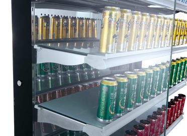 Air Curtain Upright Chillers Supermarket Display Freezer Cabinets 5 Tier