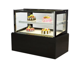 Straight Glass Door Bread Refrigerated Cake Display Double Layer Air Cooling
