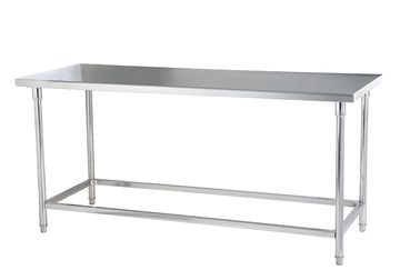 201 Stainless Steel Kitchen Work Tables With Undershelf Backsplash Rustproof