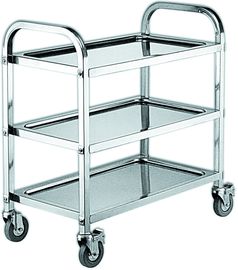 Restaurant Mobile Bakery Rack Trolley With SS Hot Pot Cart Or Dining Cart