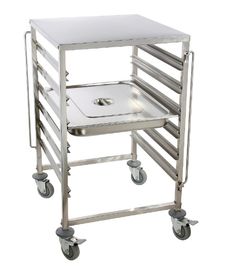 Mobile Commercial Hotel Equipment Bakery Tray Rack Trolley Stainless Steel Food Trolley