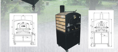 Commercial Kitchen Wood Fired Pizza Oven With Medium Gas Baking Equipment